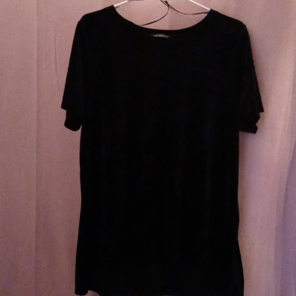 Velvet short sleeve shirt